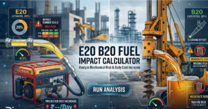 E20 petrol heavy machinery