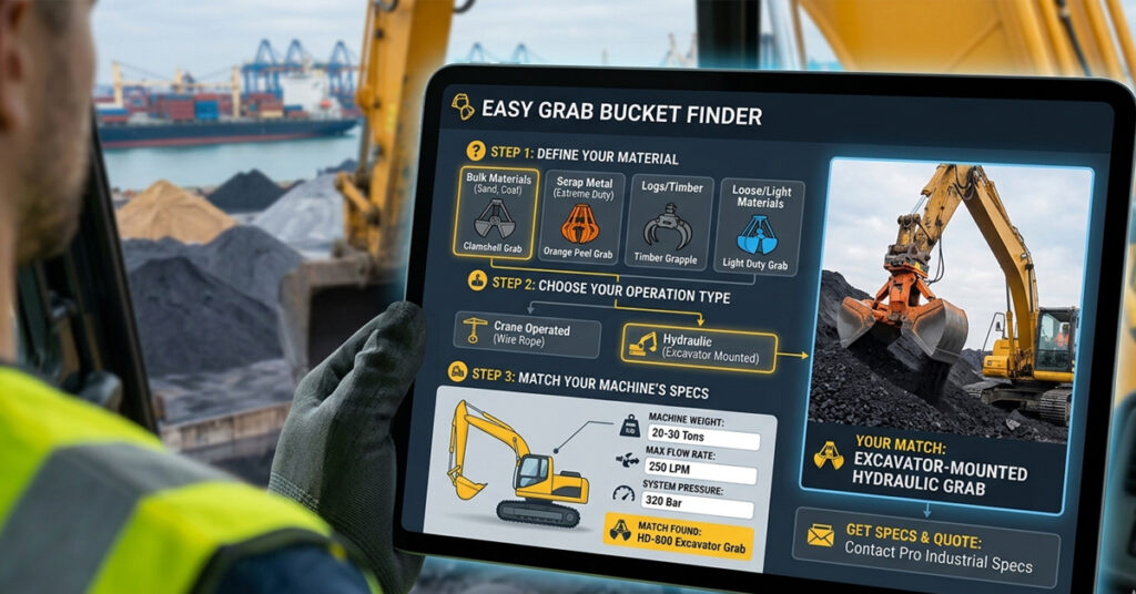 Find the Grab Bucket Easily