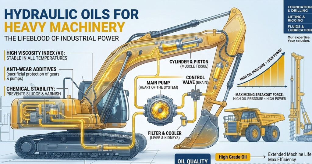 Hydraulic Oils for Heavy Machinery The Lifeblood of Industrial Power